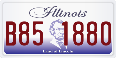 IL license plate B851880