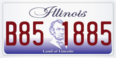 IL license plate B851885