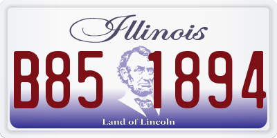 IL license plate B851894
