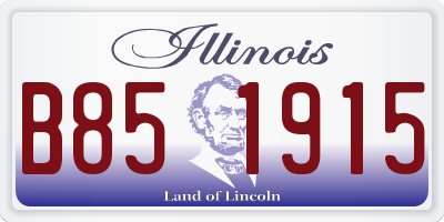 IL license plate B851915