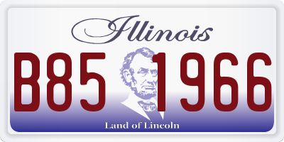 IL license plate B851966