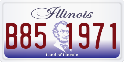 IL license plate B851971