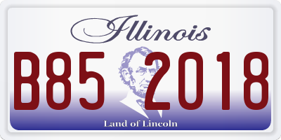 IL license plate B852018