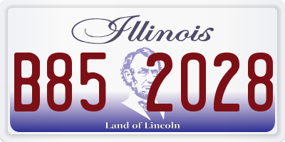 IL license plate B852028