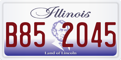 IL license plate B852045