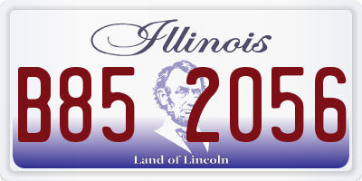IL license plate B852056