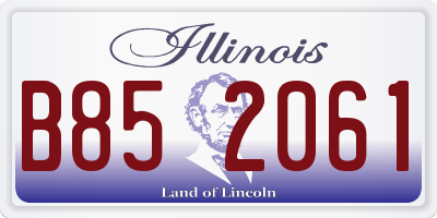 IL license plate B852061