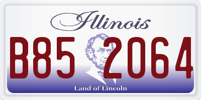 IL license plate B852064