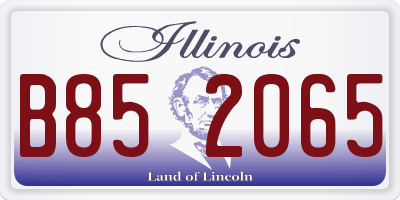 IL license plate B852065