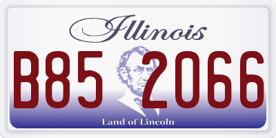 IL license plate B852066