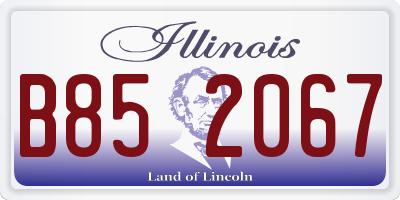 IL license plate B852067