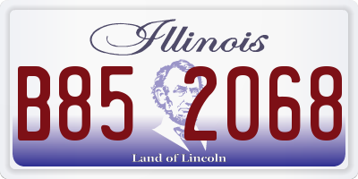 IL license plate B852068