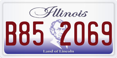 IL license plate B852069