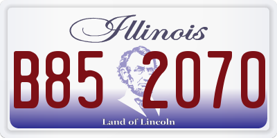 IL license plate B852070