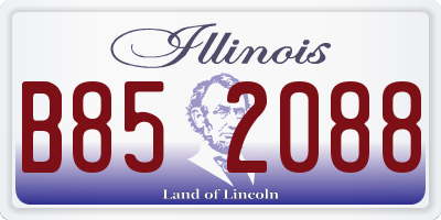 IL license plate B852088