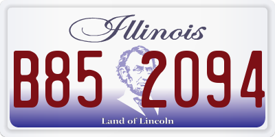 IL license plate B852094