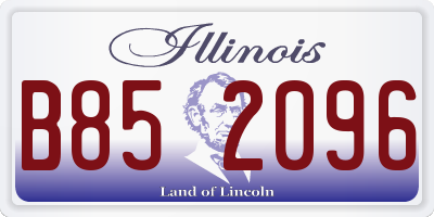IL license plate B852096
