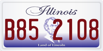 IL license plate B852108