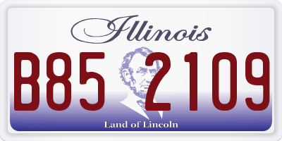 IL license plate B852109