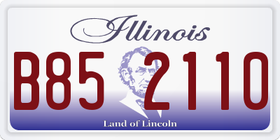 IL license plate B852110