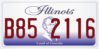 IL license plate B852116