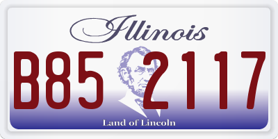 IL license plate B852117