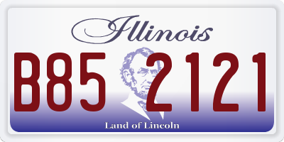 IL license plate B852121