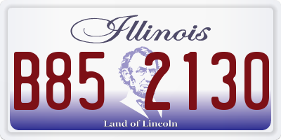 IL license plate B852130