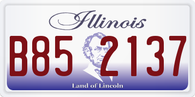 IL license plate B852137