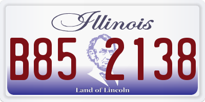 IL license plate B852138