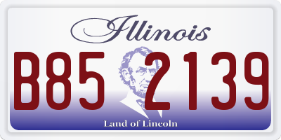IL license plate B852139