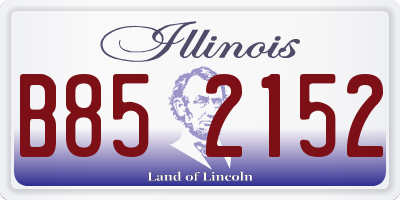 IL license plate B852152