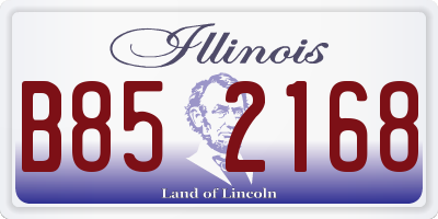IL license plate B852168
