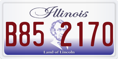 IL license plate B852170