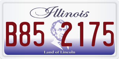 IL license plate B852175