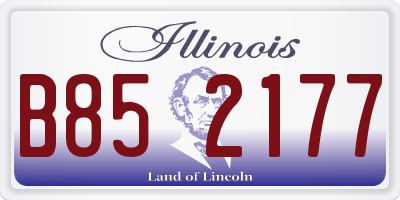 IL license plate B852177