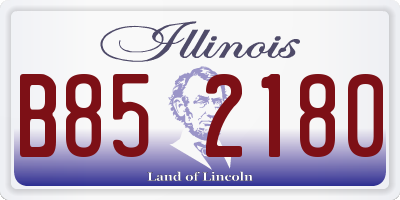IL license plate B852180