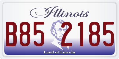 IL license plate B852185