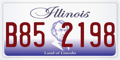 IL license plate B852198