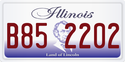 IL license plate B852202