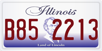 IL license plate B852213