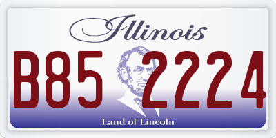 IL license plate B852224
