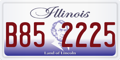 IL license plate B852225