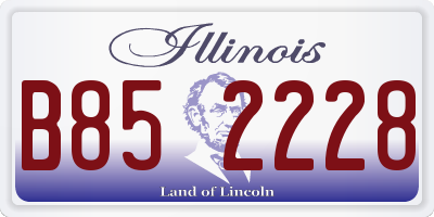 IL license plate B852228