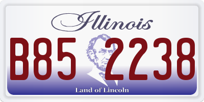 IL license plate B852238