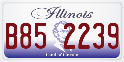 IL license plate B852239