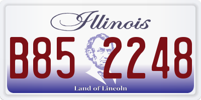 IL license plate B852248