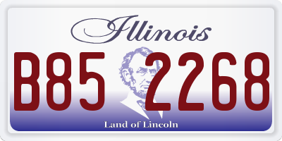 IL license plate B852268