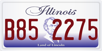 IL license plate B852275