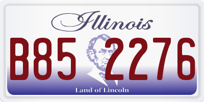 IL license plate B852276